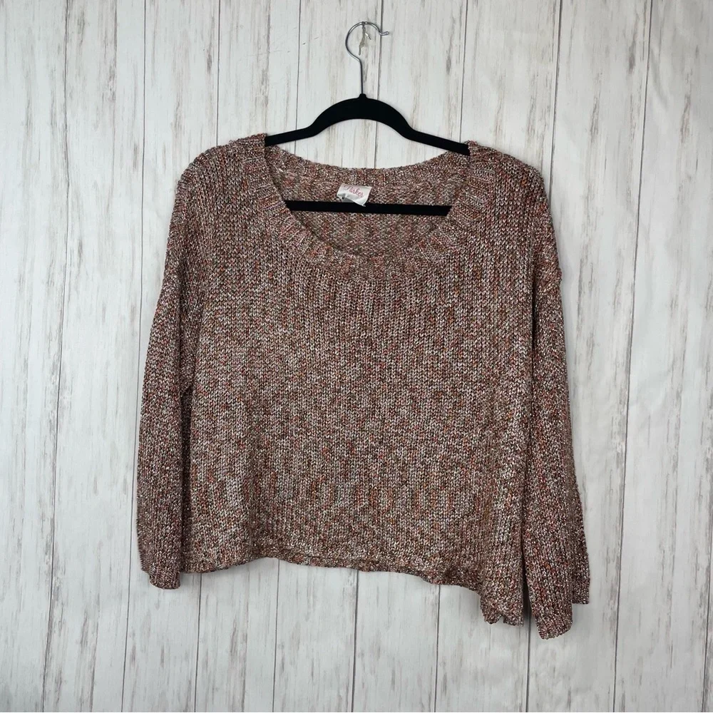 Parker sparkle lurex sweater medium